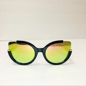 2/$30 Colorful Mirrored Round Cat Eye Sunglasses